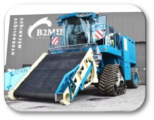 Machine de ramassage d'algues