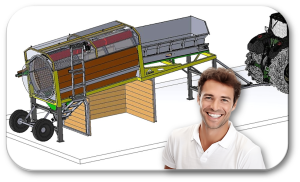 Triage de bois énergie par tailles